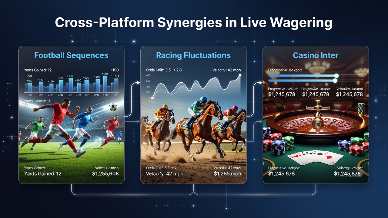 Secure mobile app screen displaying encrypted transaction flows between sports and casino sections