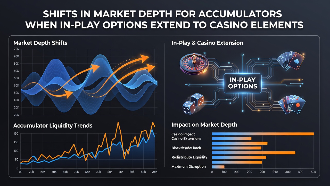 Chart illustrating liquidity shifts in accumulator markets after casino in-play features activate